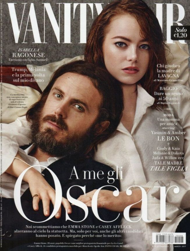 VANITY FAIR (Italy) magazine side cover Issue 8 1 March 2017