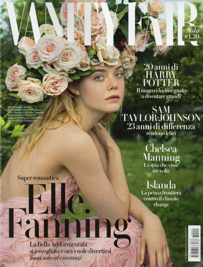 VANITY FAIR (Italy) magazine side cover Issue 25 28 June 2017
