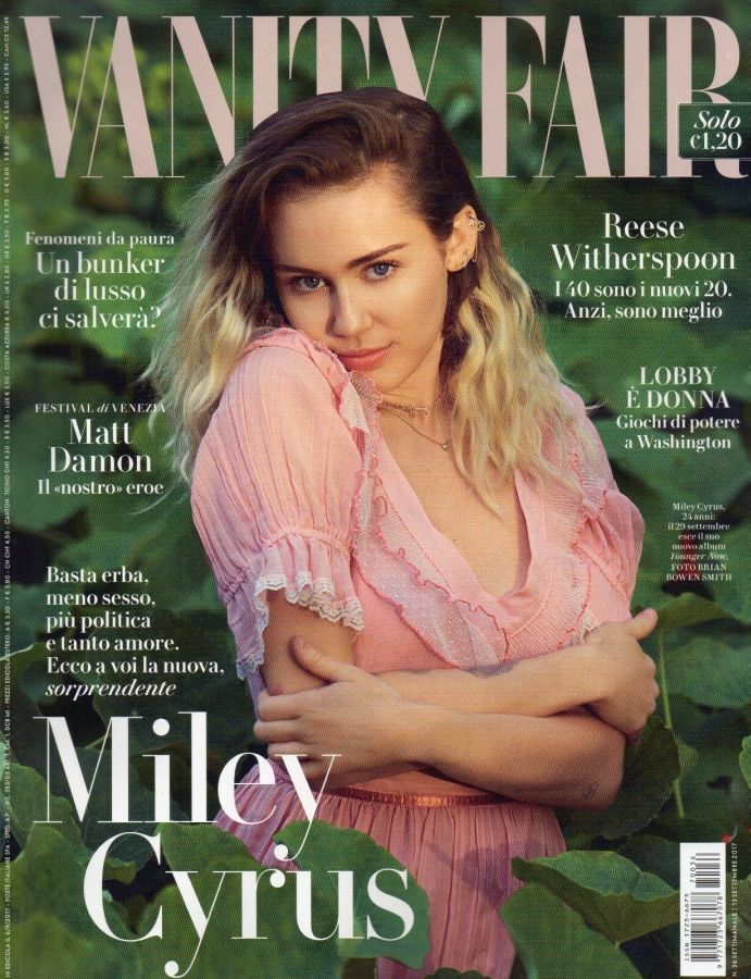 VANITY FAIR (Italy) magazine side cover Issue 36 13 September 2017