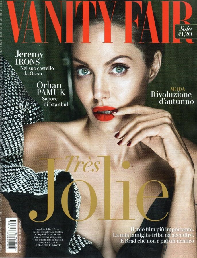 VANITY FAIR (Italy) magazine side cover Issue 38 27 September 2017