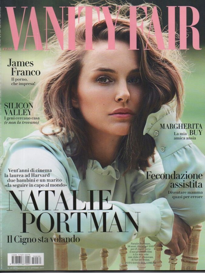 VANITY FAIR (Italy) magazine side cover Issue 39 4 October 2017