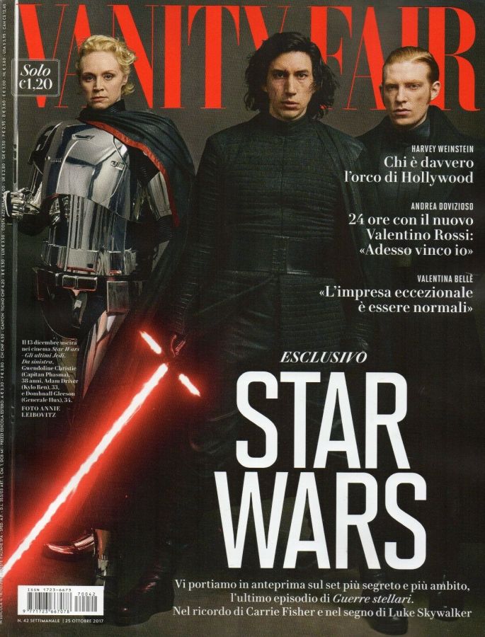 VANITY FAIR (Italy) magazine side cover Issue 42 25 October 2017