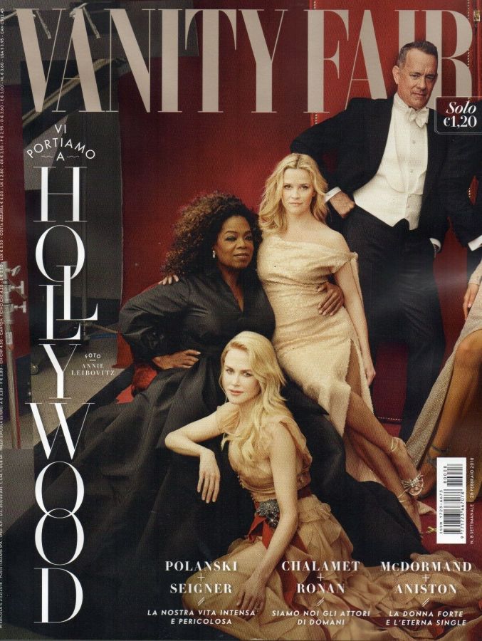 VANITY FAIR (Italy) magazine side cover Issue 8 28 February 2018