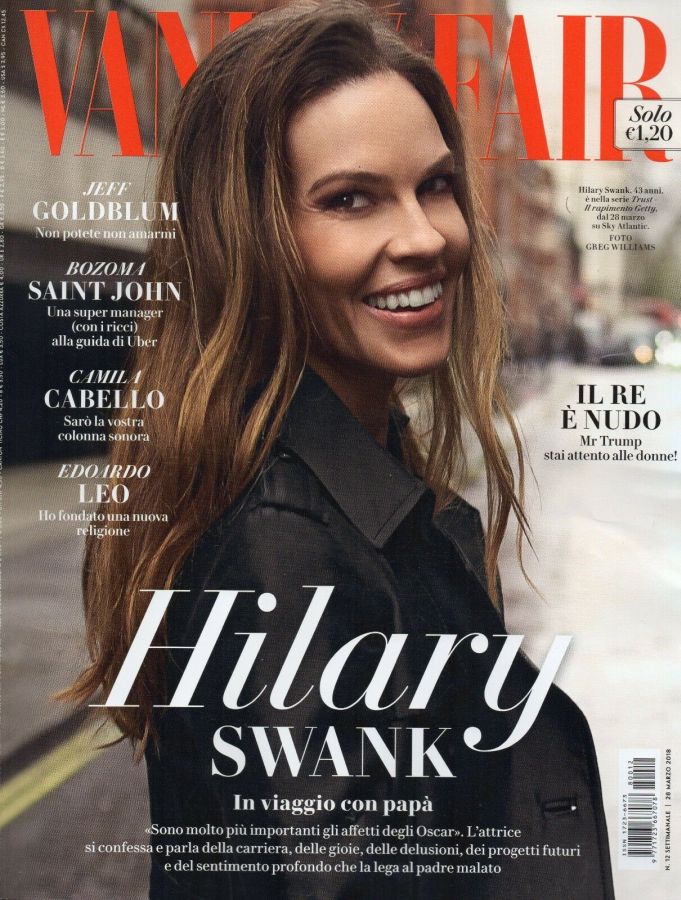 VANITY FAIR (Italy) magazine side cover Issue 12 28 March 2018