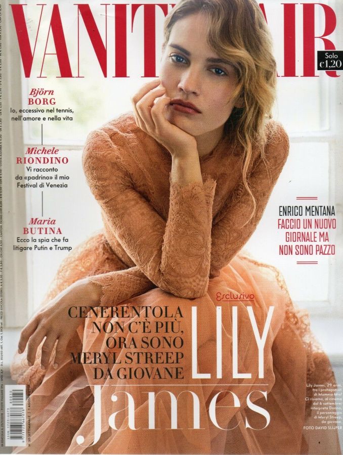VANITY FAIR (Italy) magazine side cover Issue 30 1 August 2018
