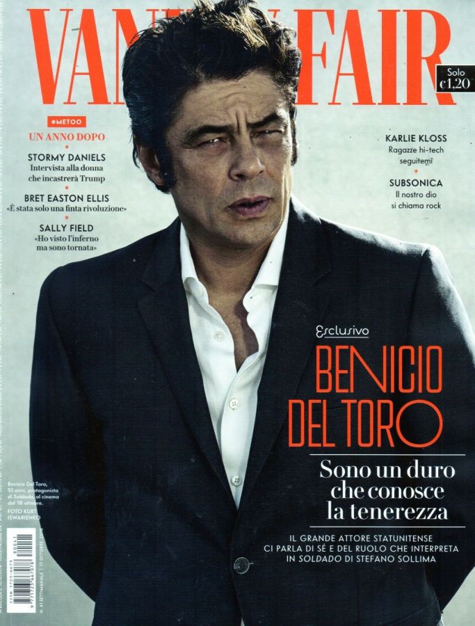 VANITY FAIR (Italy) magazine side cover Issue 41 17 October 2018