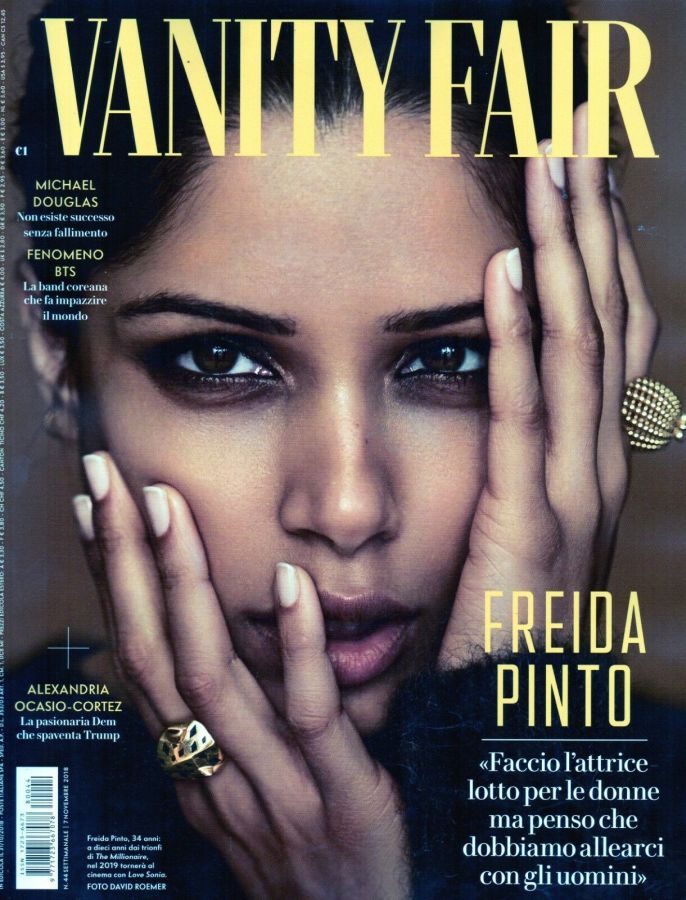 VANITY FAIR (Italy) magazine side cover Issue 44 7 November 2018