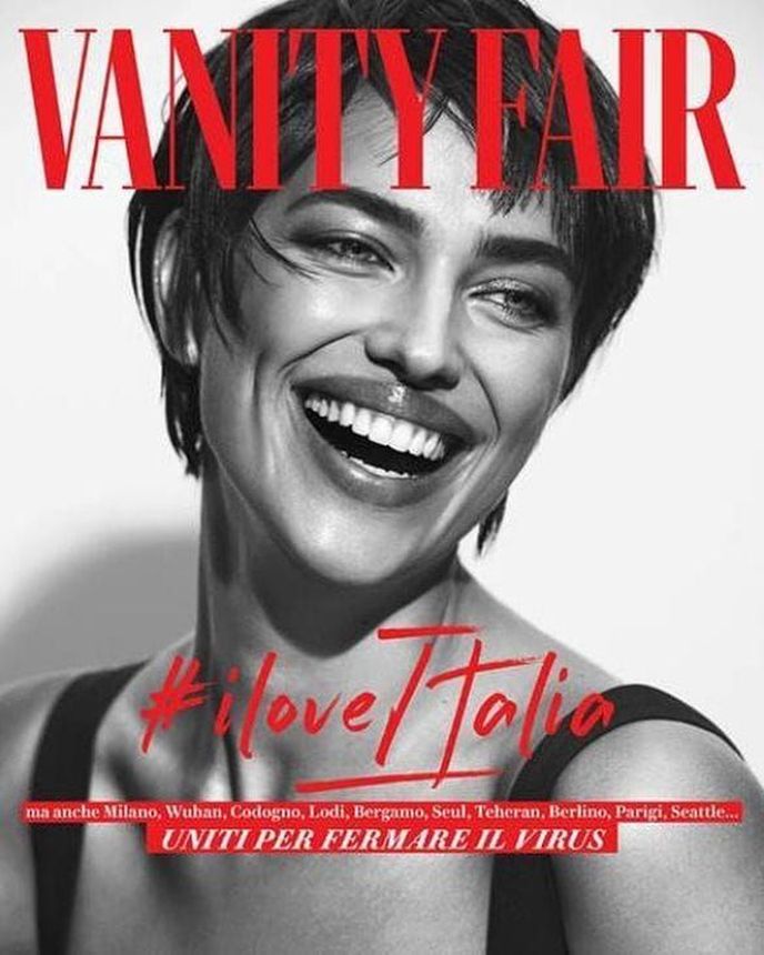 VANITY FAIR (Italy) magazine side cover  April 2020