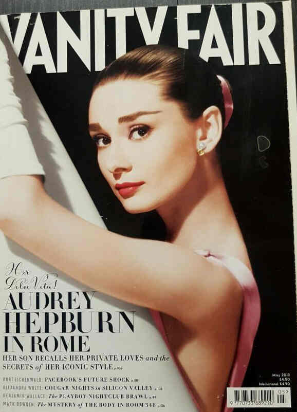 VANITY FAIR UK magazine side cover  May 2013