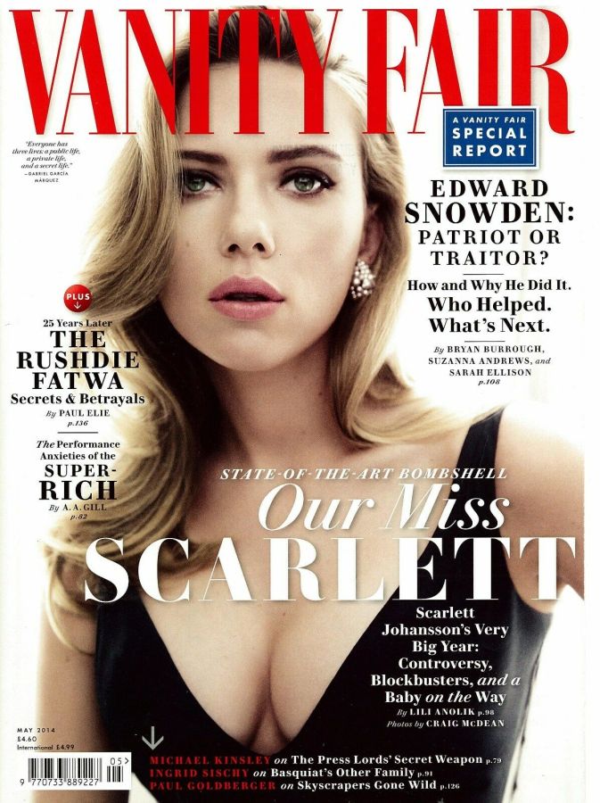 VANITY FAIR UK magazine side cover  May 2014