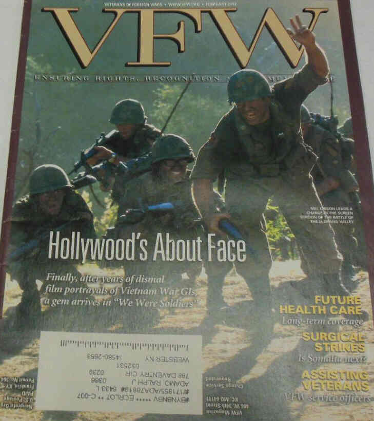 V.F.W. magazine side cover  February 2002