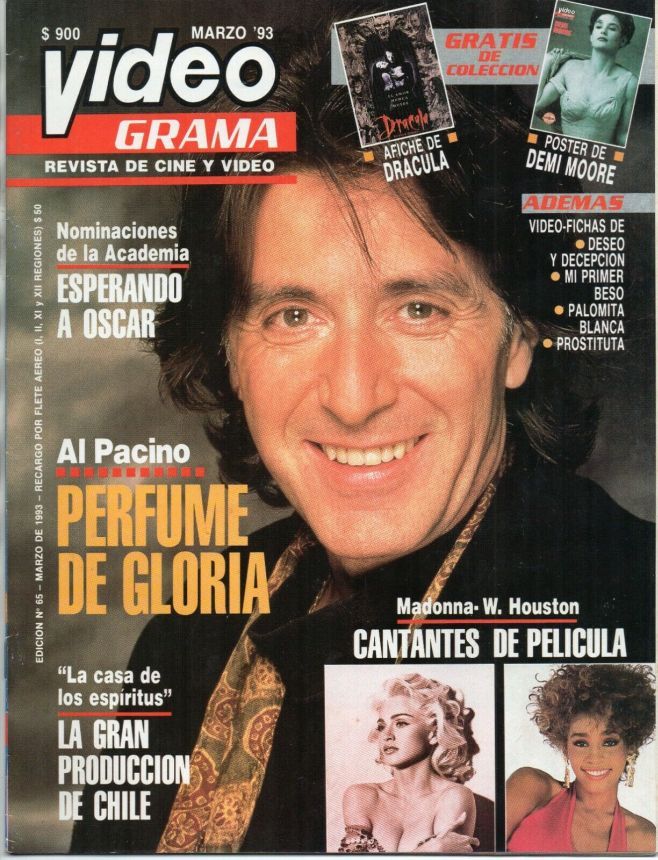 VIDEOGRAMA magazine side cover  March 1993