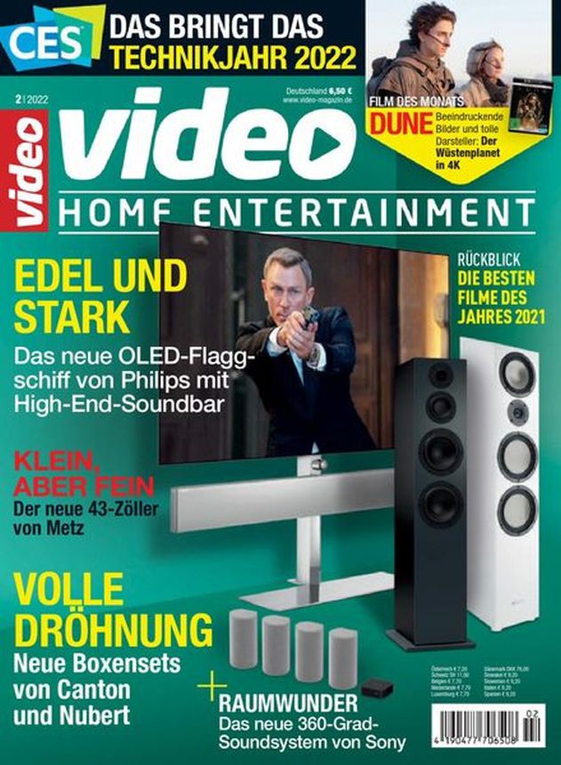 VIDEO HOMEVISION magazine side cover  February 2022