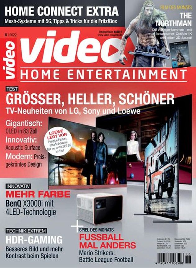 VIDEO HOMEVISION magazine side cover  August 2022