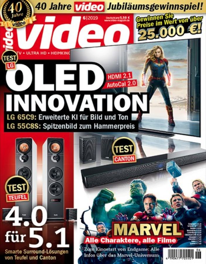VIDEO HOMEVISION magazine side cover  June 2019