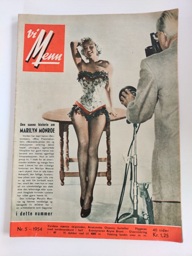 VI MENN magazine side cover Issue 5 May 1954