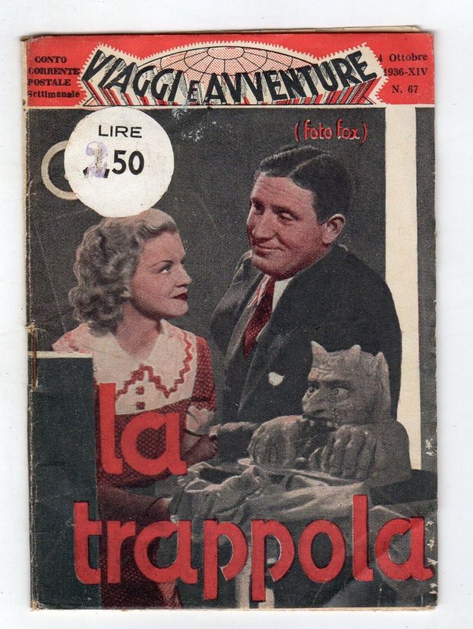 VIAGGI E AVVENTURE magazine side cover Issue 67 4 October 1936