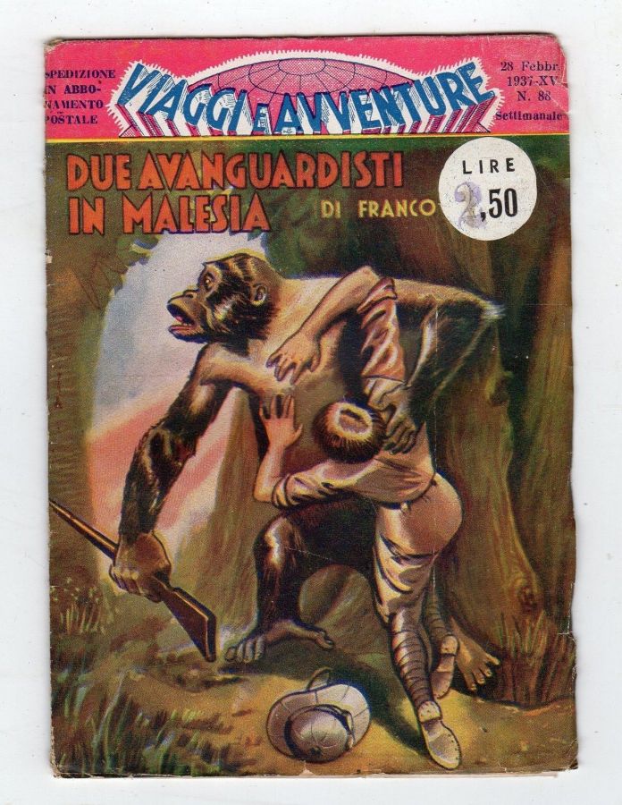 VIAGGI E AVVENTURE magazine side cover Issue 88 28 February 1937