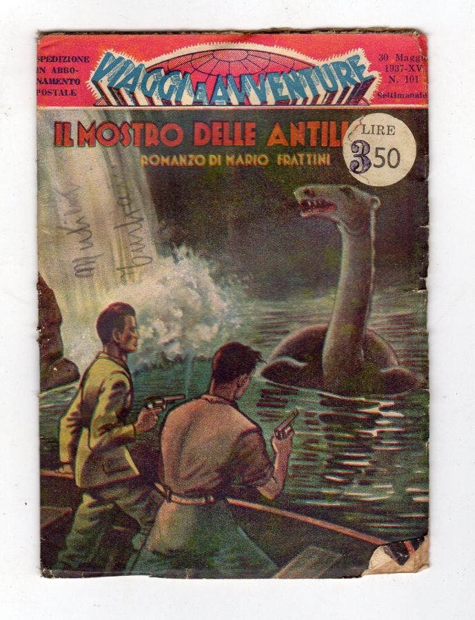 VIAGGI E AVVENTURE magazine side cover Issue 101 30 May 1937