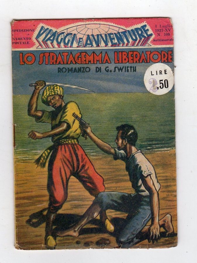VIAGGI E AVVENTURE magazine side cover Issue 108 4 July 1937