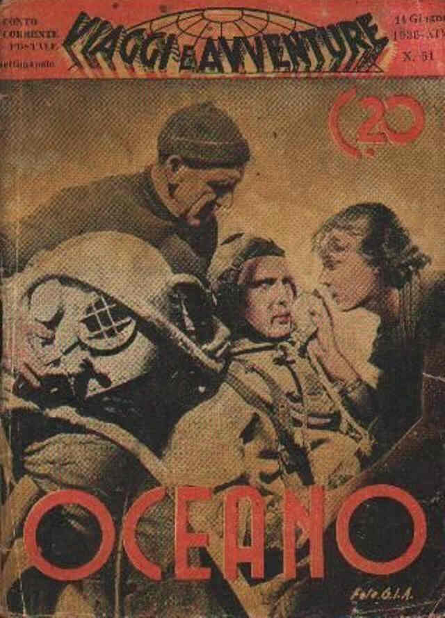 VIAGGI E AVVENTURE magazine side cover Issue 51 14 June 1936