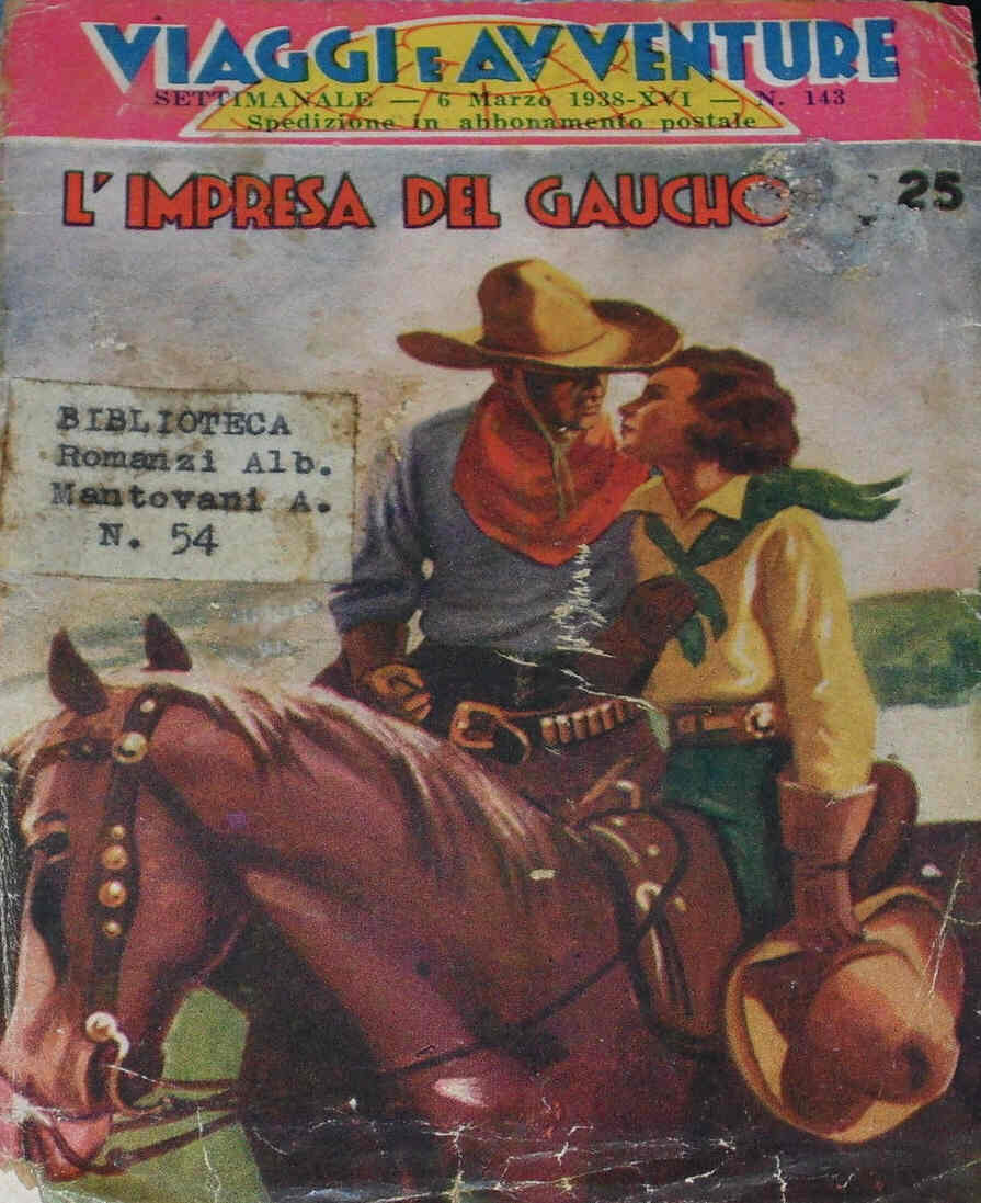 VIAGGI E AVVENTURE magazine side cover Issue 143 6 March 1938
