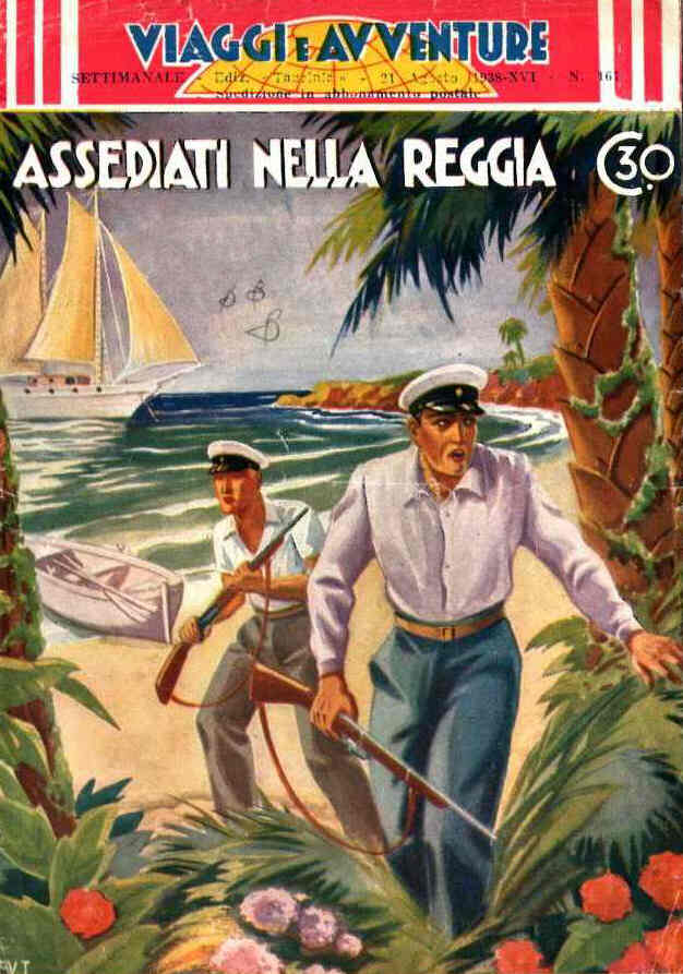 VIAGGI E AVVENTURE magazine side cover Issue 167 21 August 1938