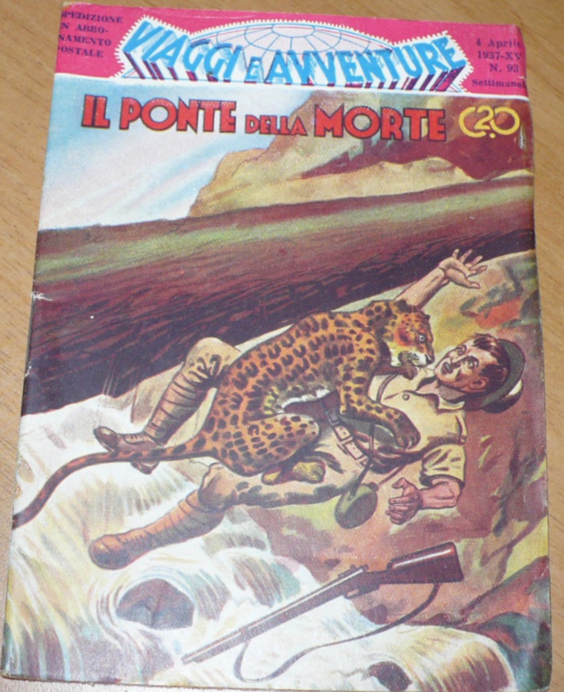 VIAGGI E AVVENTURE magazine side cover Issue 93 4 April 1937