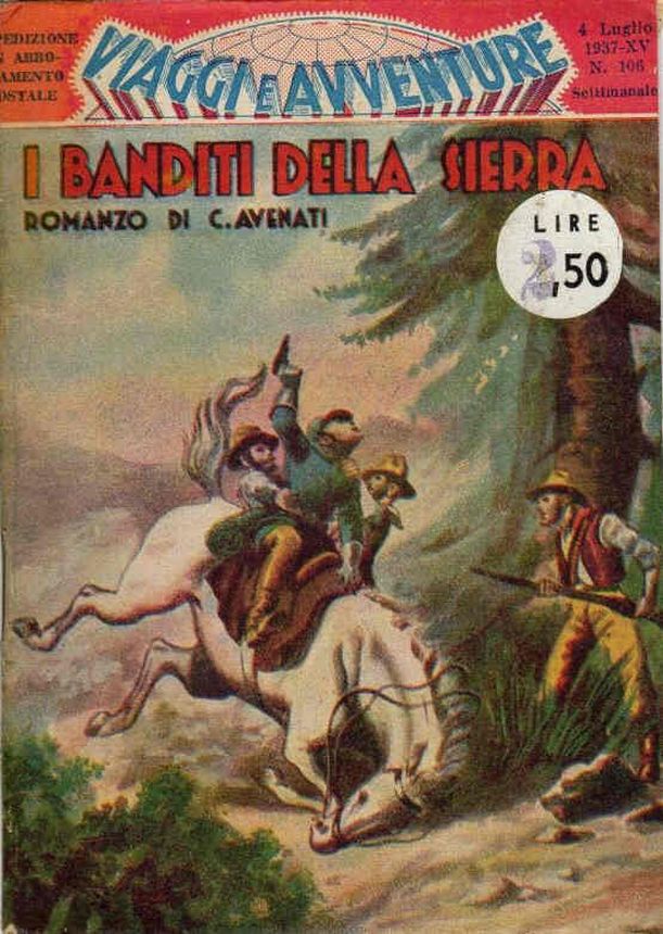VIAGGI E AVVENTURE magazine side cover Issue 106 4 July 1937