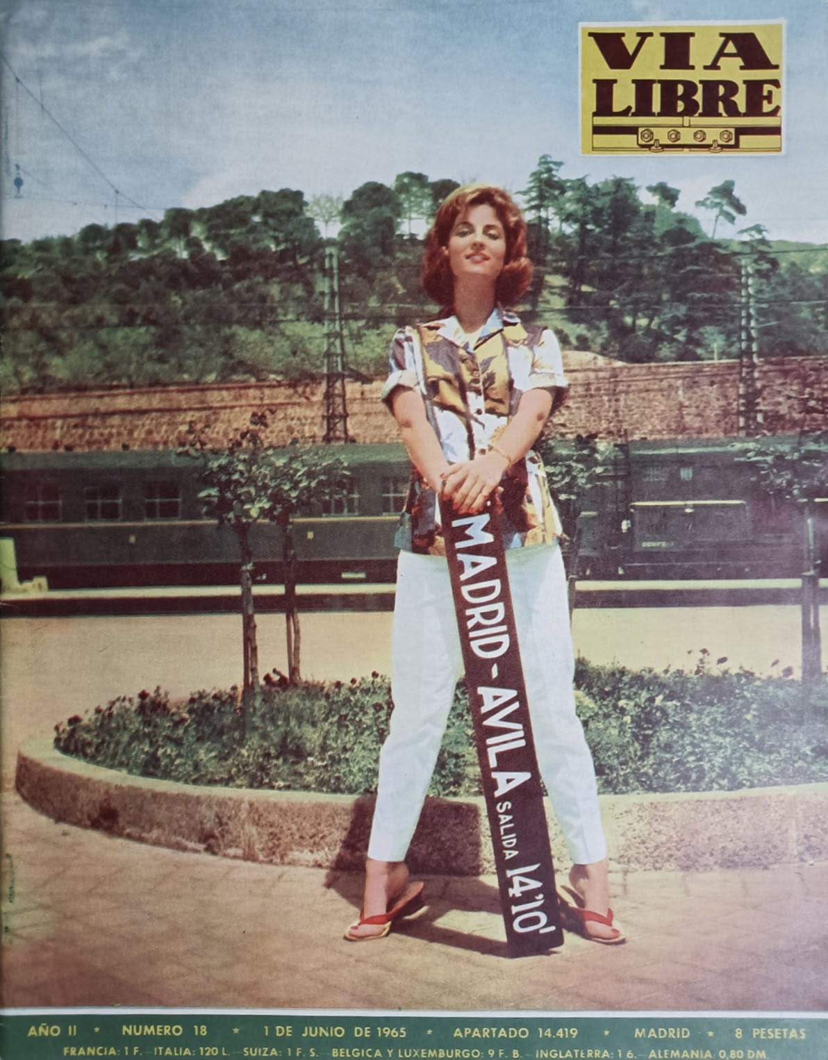 VIA LIBRE magazine side cover Issue 18  June 1965