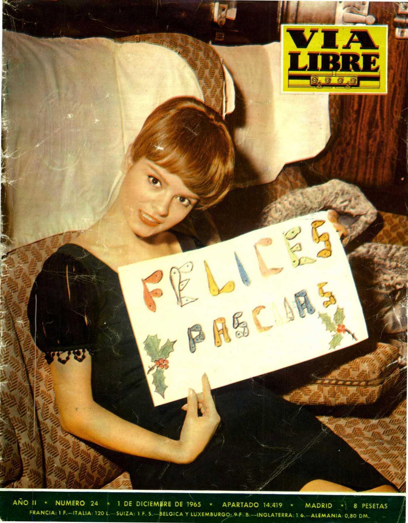 VIA LIBRE magazine side cover Issue 24  December 1965