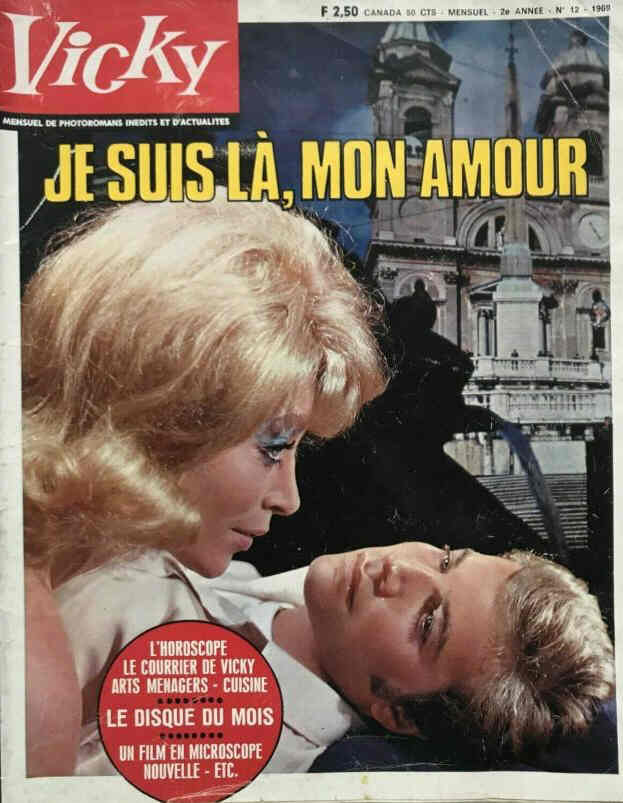 VICKY magazine side cover Issue 12   1969