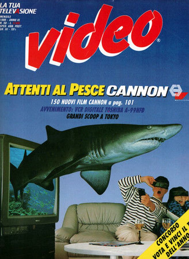 VIDEO (It) magazine side cover Issue 59   1986