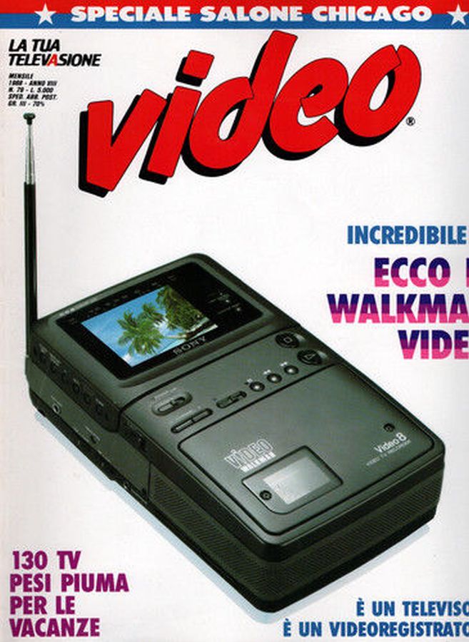 VIDEO (It) magazine side cover Issue 79   1988