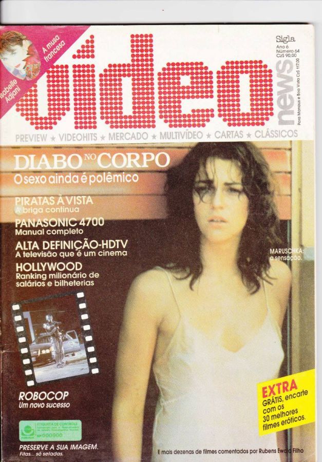 VIDEO NEWS (Br) magazine side cover Issue 64  1987