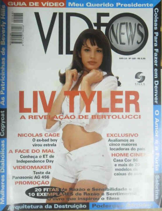 VIDEO NEWS (Br) magazine side cover Issue 168  1996