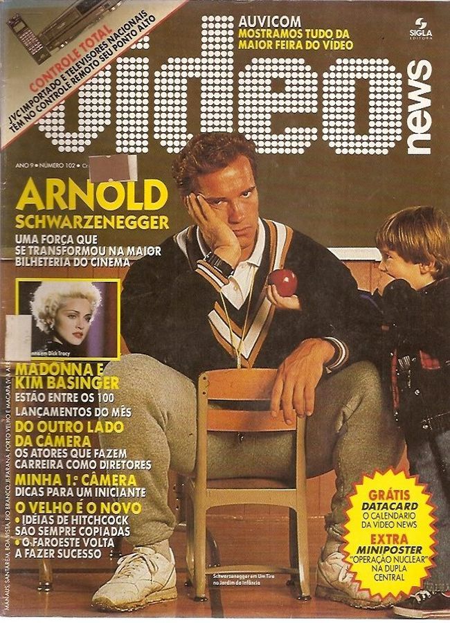 VIDEO NEWS (Br) magazine side cover Issue 102  1991