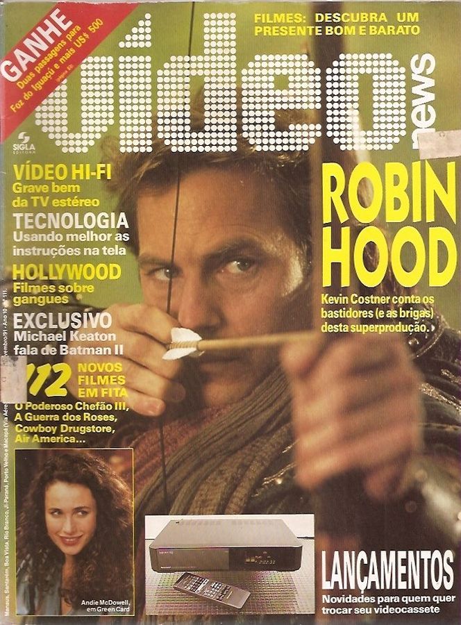 VIDEO NEWS (Br) magazine side cover Issue 111  1991