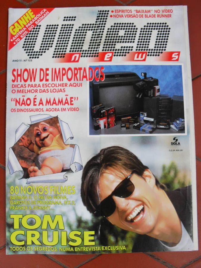 VIDEO NEWS (Br) magazine side cover Issue 123  1993
