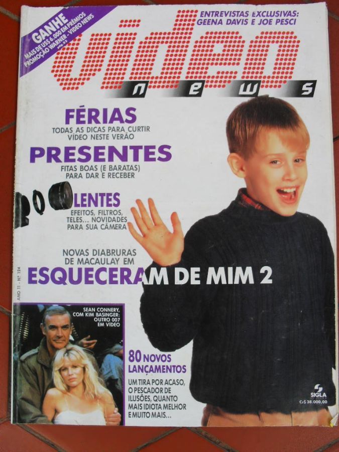 VIDEO NEWS (Br) magazine side cover Issue 124  1993