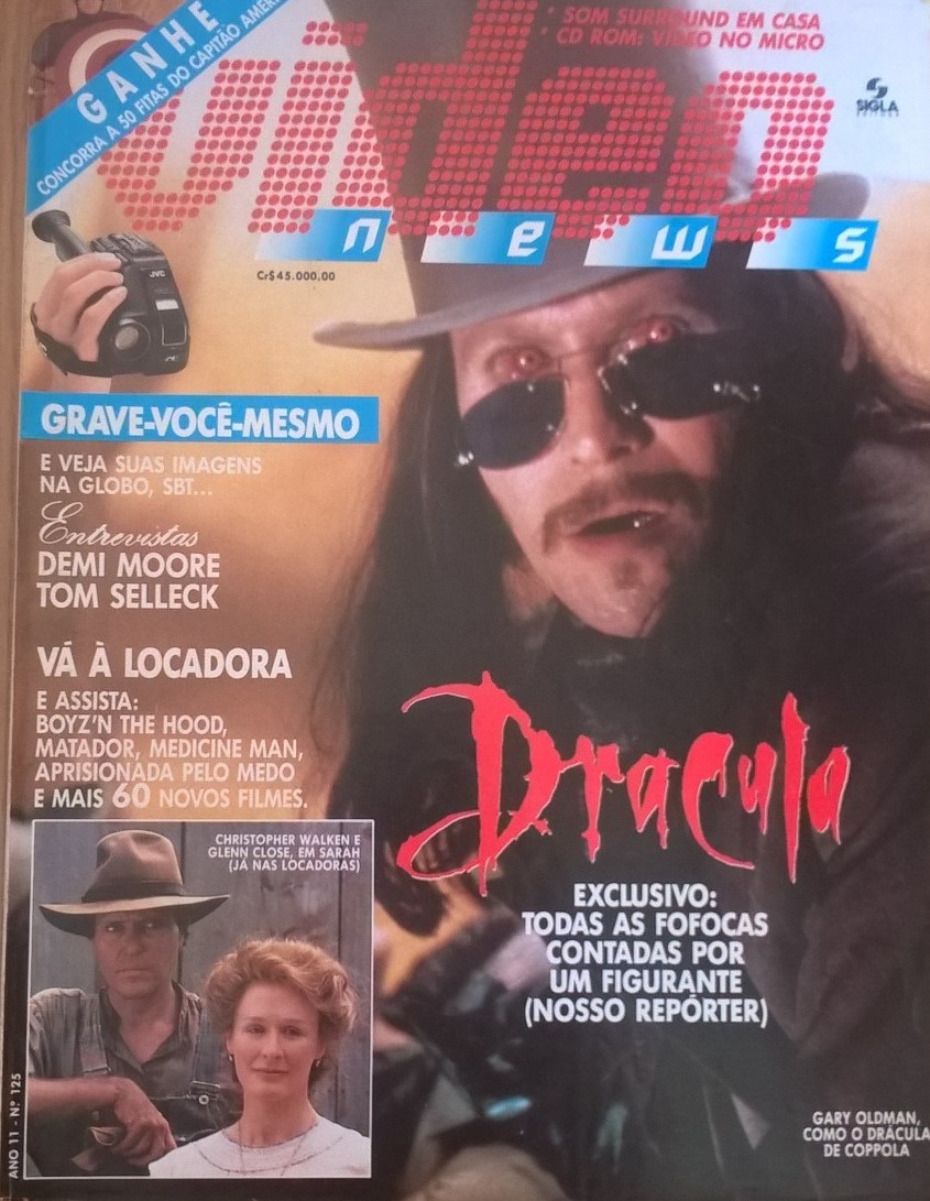 VIDEO NEWS (Br) magazine side cover Issue 125  1993