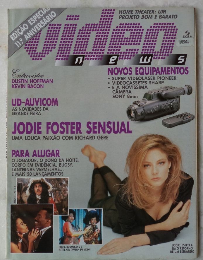 VIDEO NEWS (Br) magazine side cover Issue 128  1993