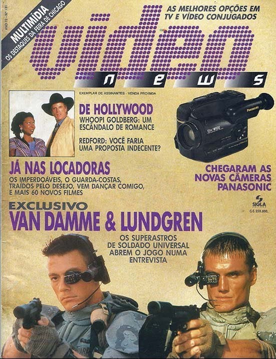VIDEO NEWS (Br) magazine side cover Issue 131  1993