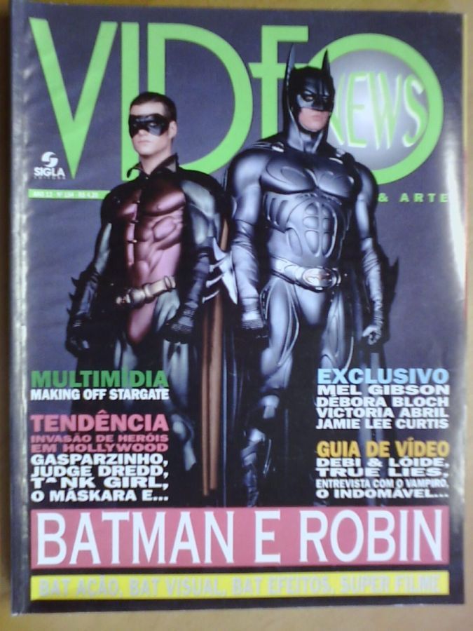 VIDEO NEWS (Br) magazine side cover Issue 154  1995