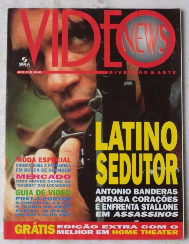 VIDEO NEWS (Br) magazine side cover Issue 159  1995