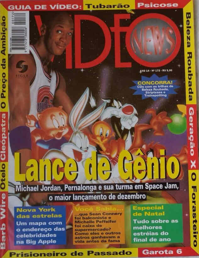 VIDEO NEWS (Br) magazine side cover Issue 172  1996