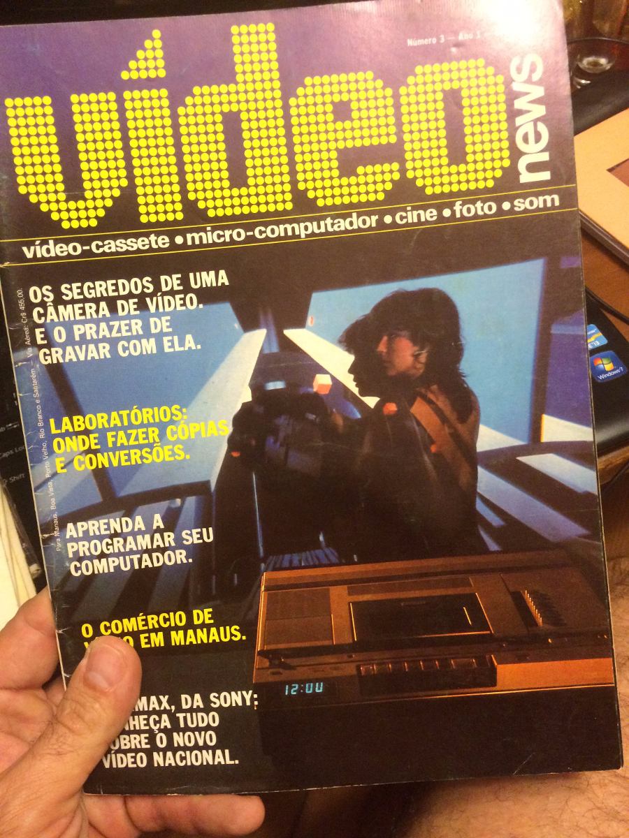 VIDEO NEWS (Br) magazine side cover Issue 3  1982
