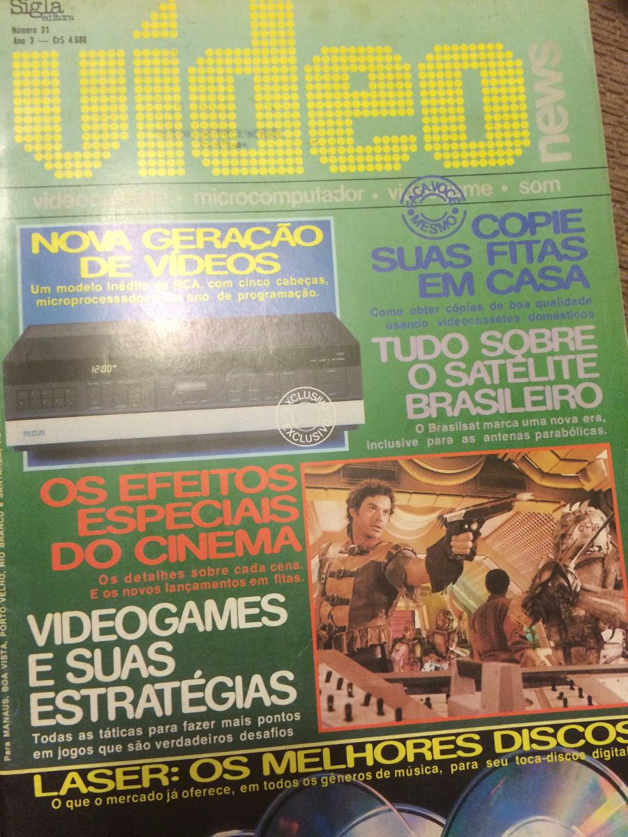 VIDEO NEWS (Br) magazine side cover Issue 31  1984