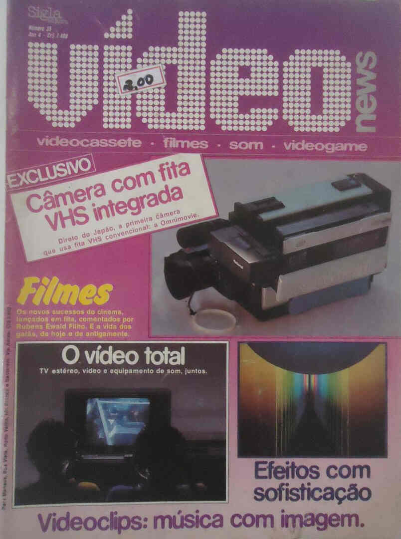 VIDEO NEWS (Br) magazine side cover Issue 35  1985