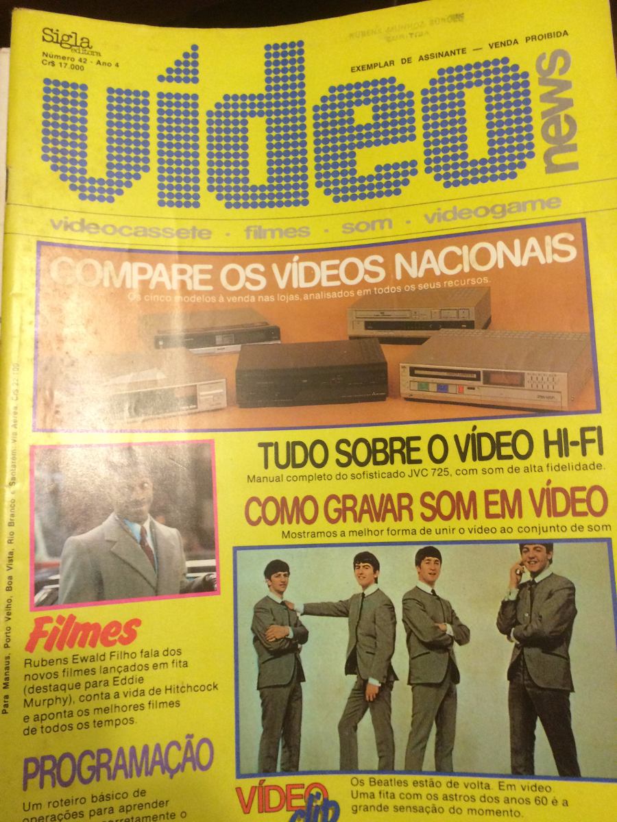 VIDEO NEWS (Br) magazine side cover Issue 42  1985